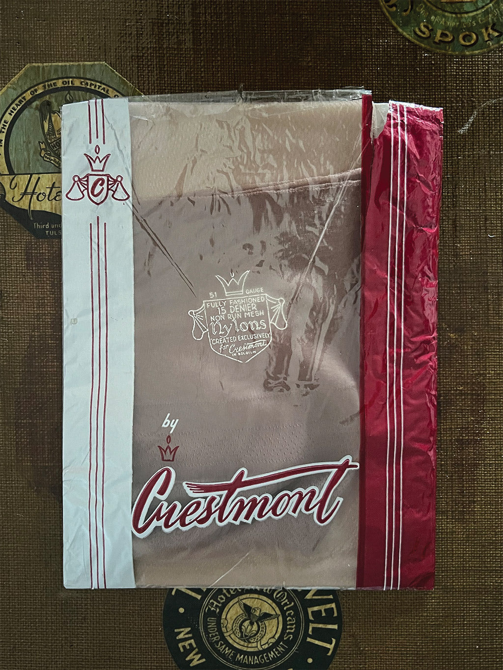 Vintage Crestmont Fully Fashioned Stockings, front