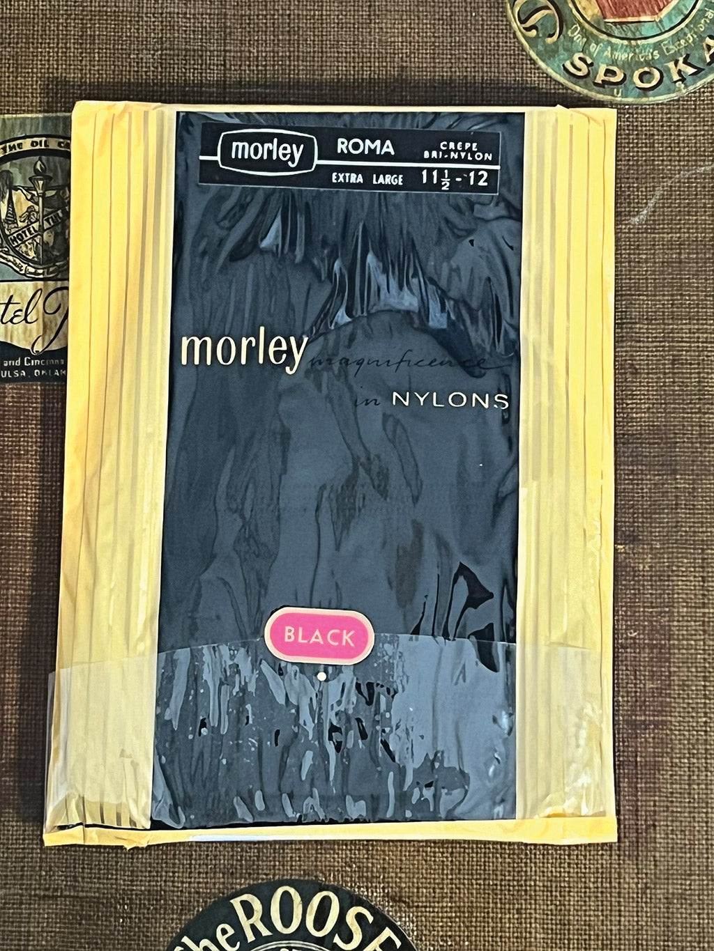 Vintage Morley Fully Fashioned Stockings Boxed, back
