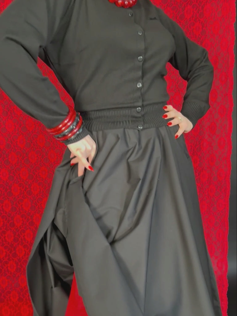 1950s black cardigan