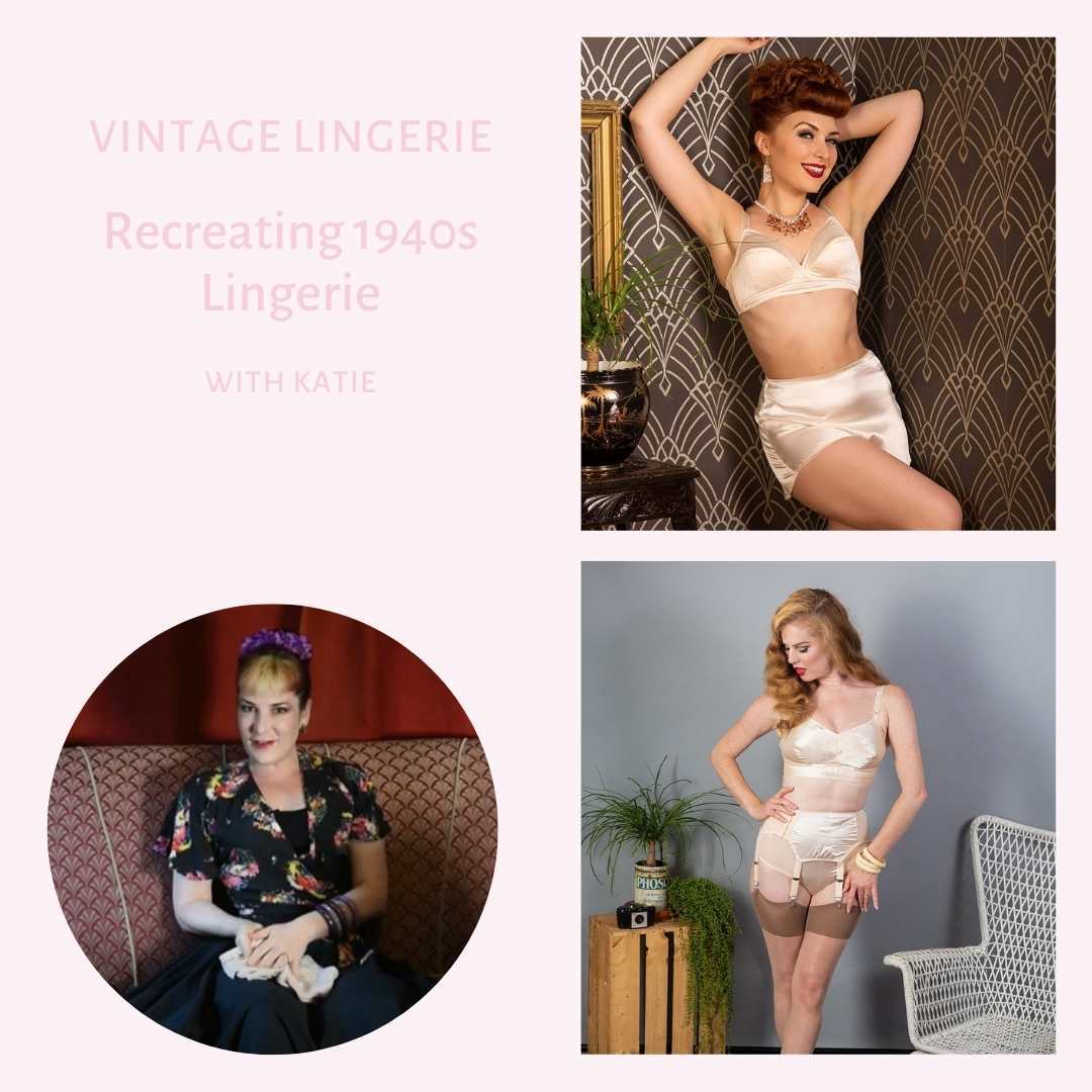 1940s Style CC09 Lingerie  Vintage Inspired '40s Lingerie for Film &  Reenactors - What Katie Did