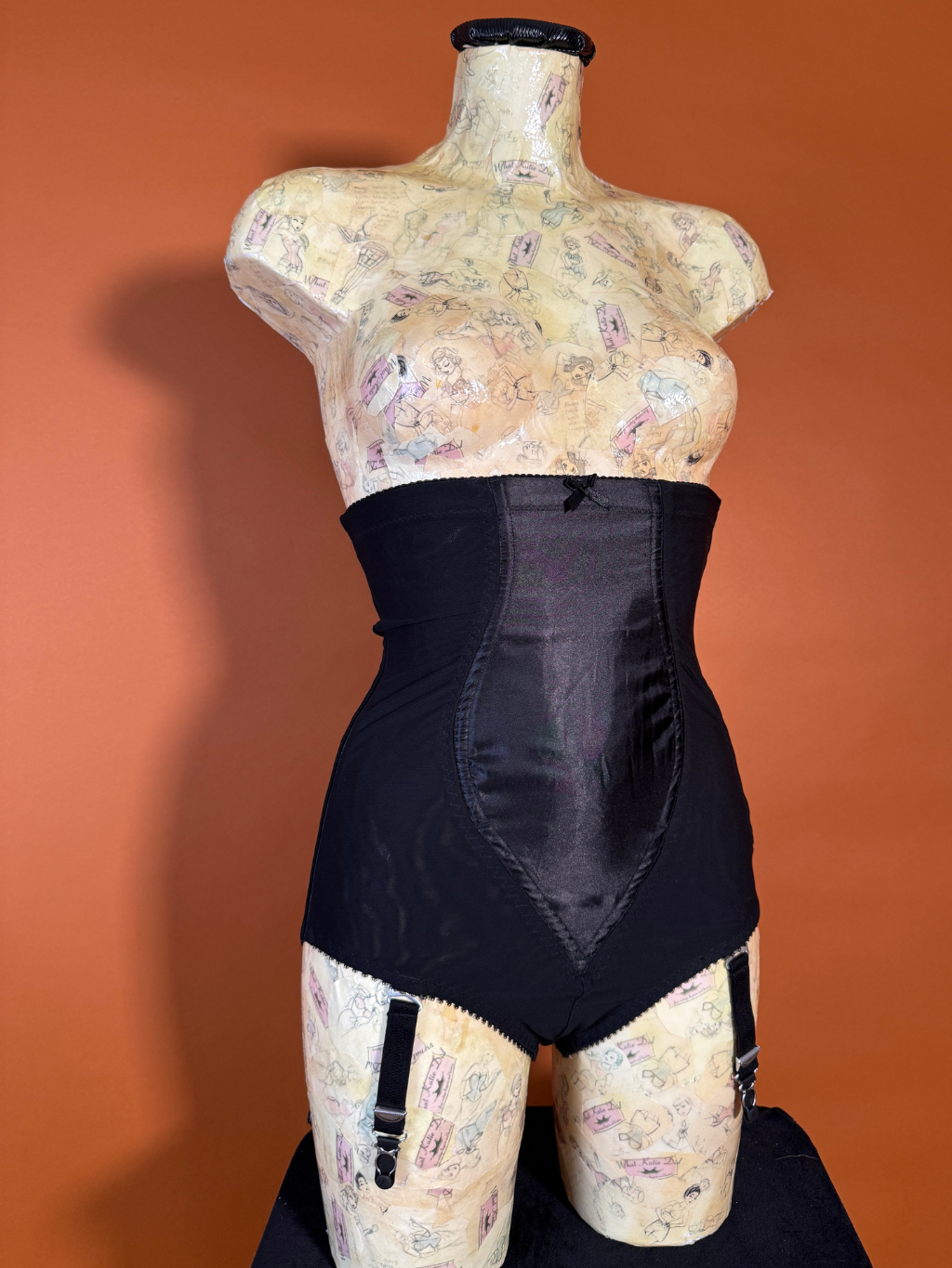 AL142 Black Longline Panty Girdle UK 4-6 US 2-4