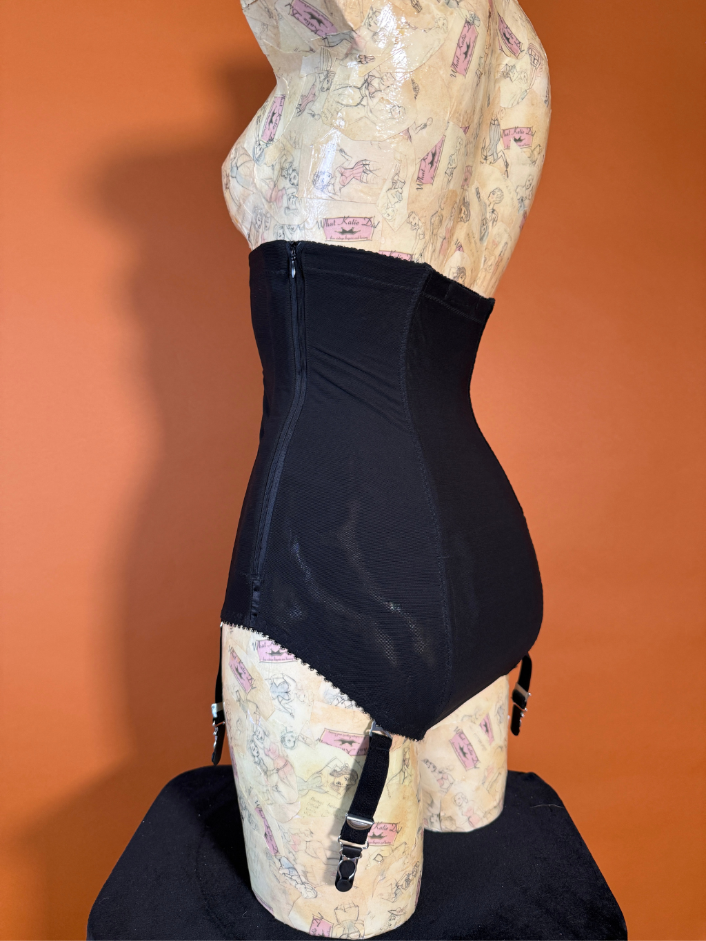 AL142 Black Longline Panty Girdle UK 4-6 US 2-4