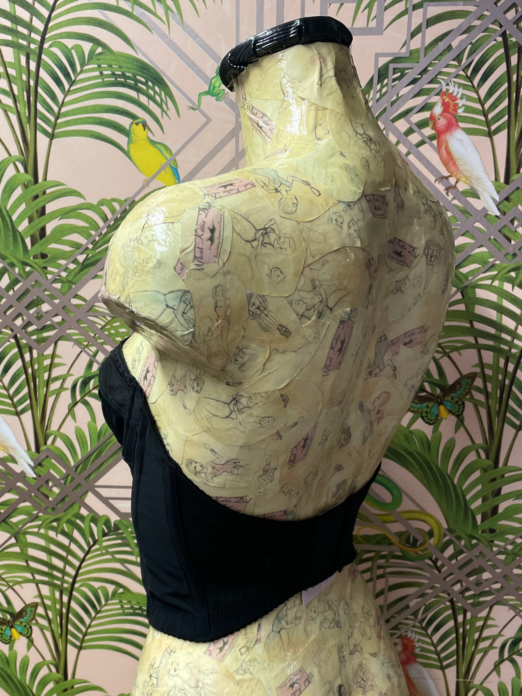 AL43 Black Cabaret Bustier 32C