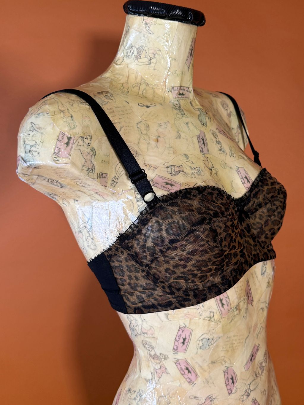AL48 Cheetah Balconette Bra 32D