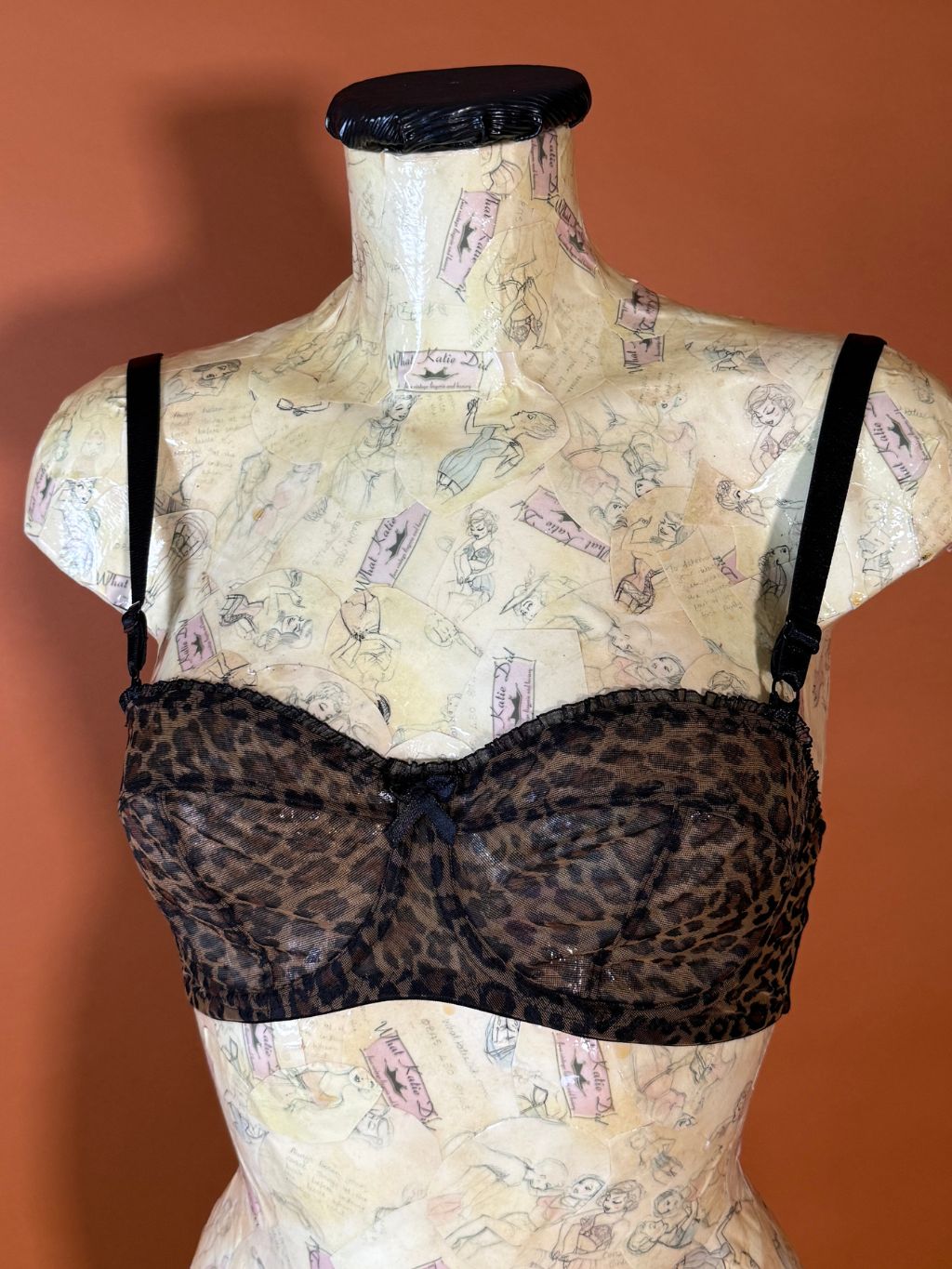 AL48 Cheetah Balconette Bra 32D