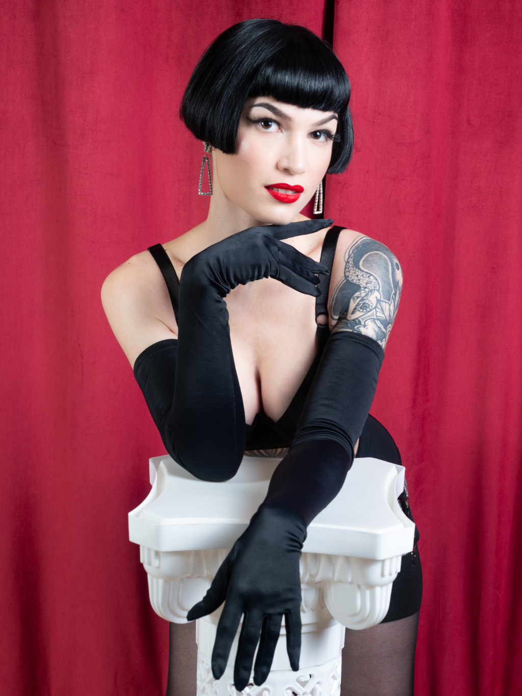 BF029 SECOND Satin Gloves