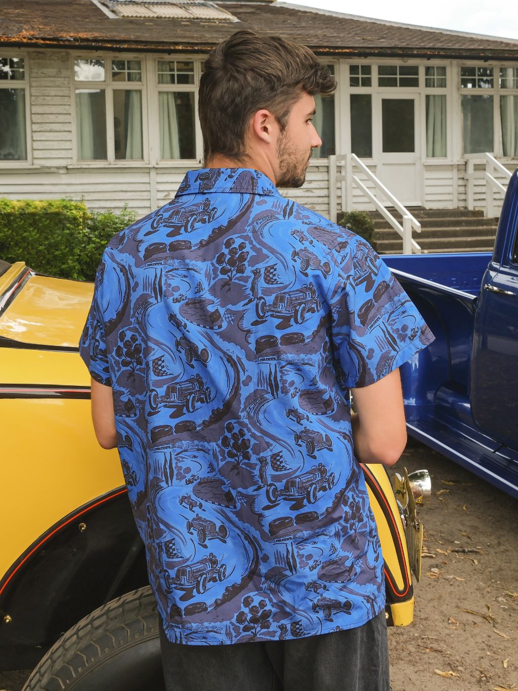 Blue Remus Bowling Shirt