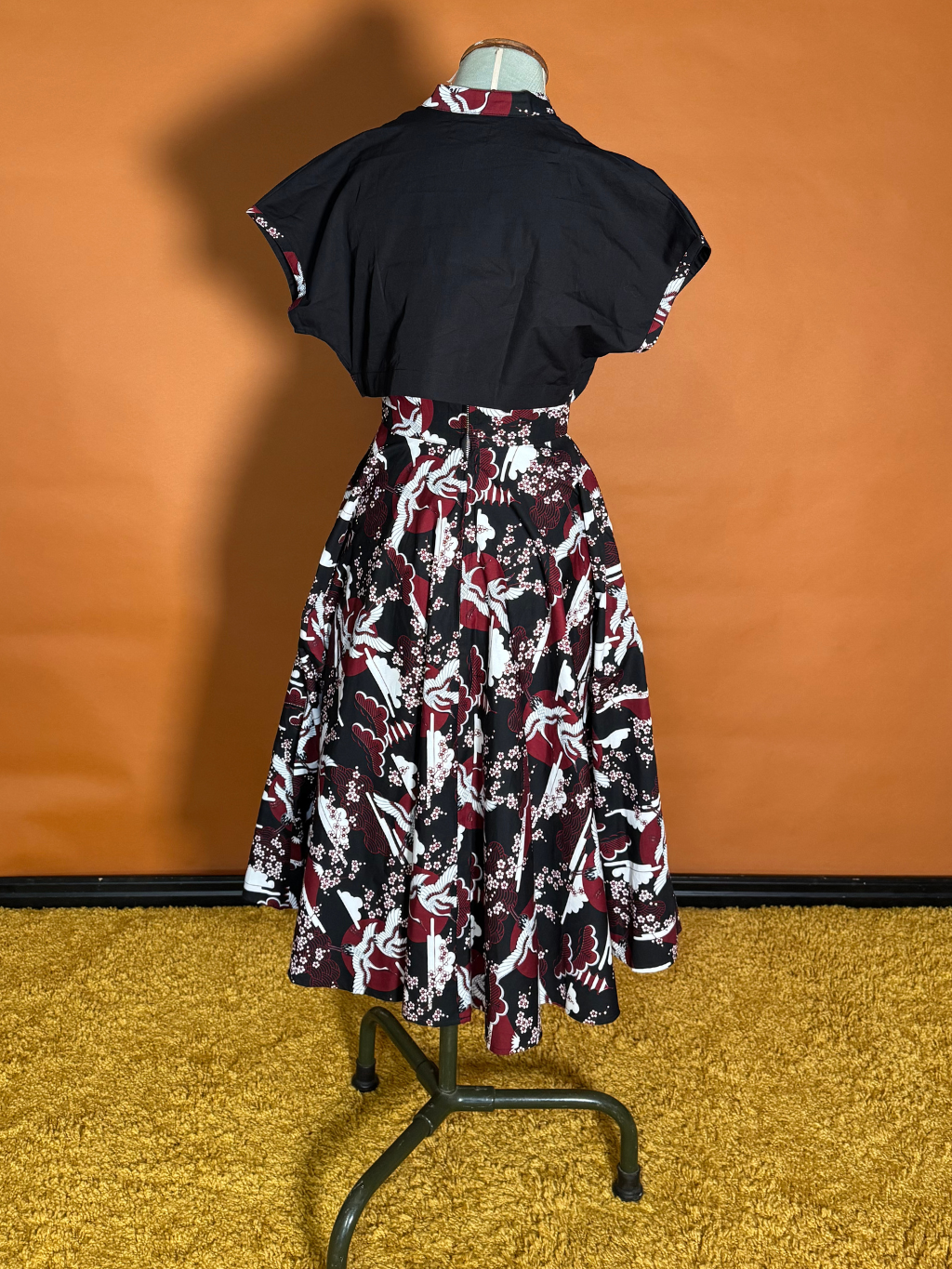 SD002 SAMPLE Claret dress with Bolero UK 8 / US 4