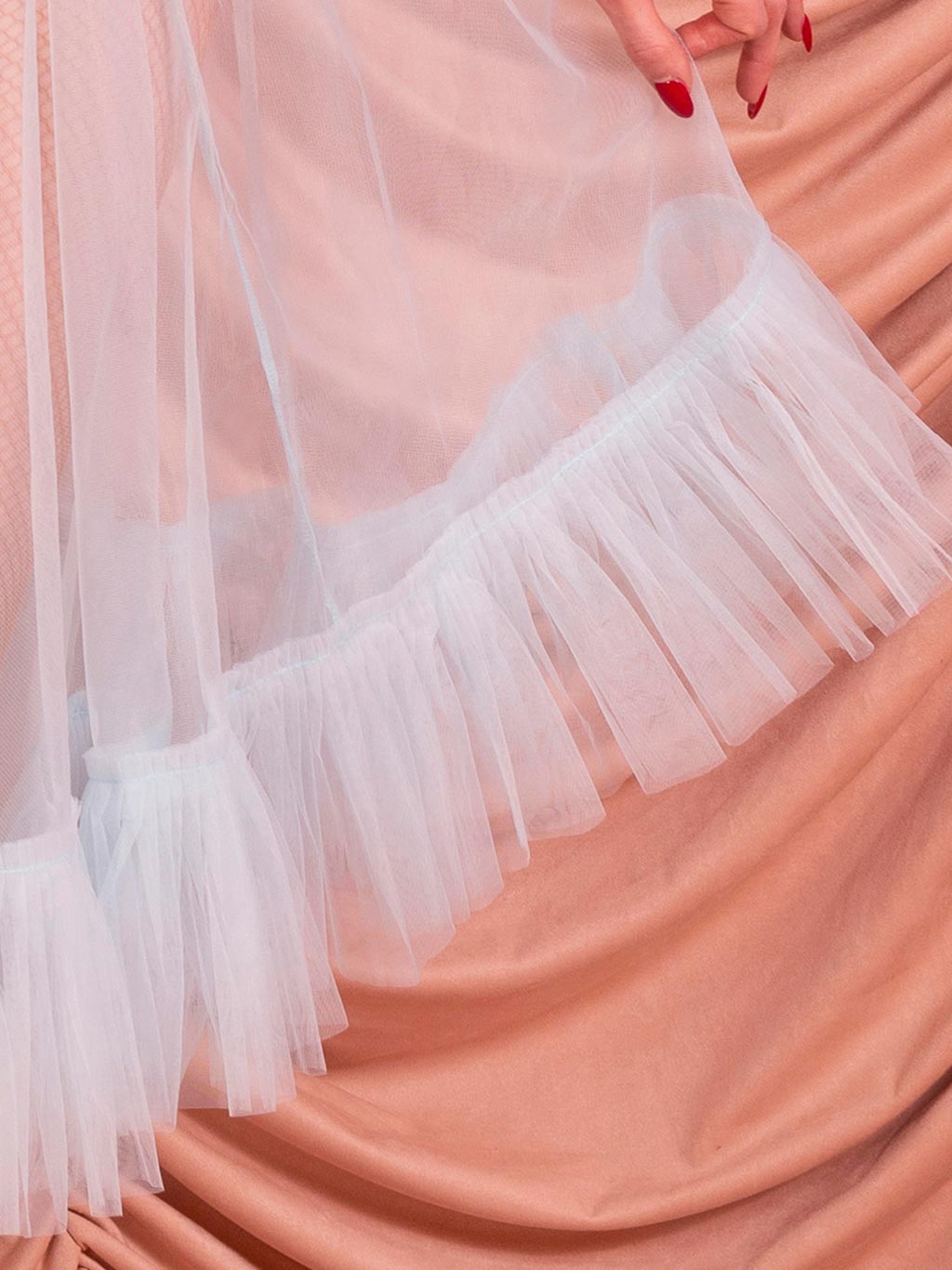 Priscilla Blue Frilly Petticoat L8021B