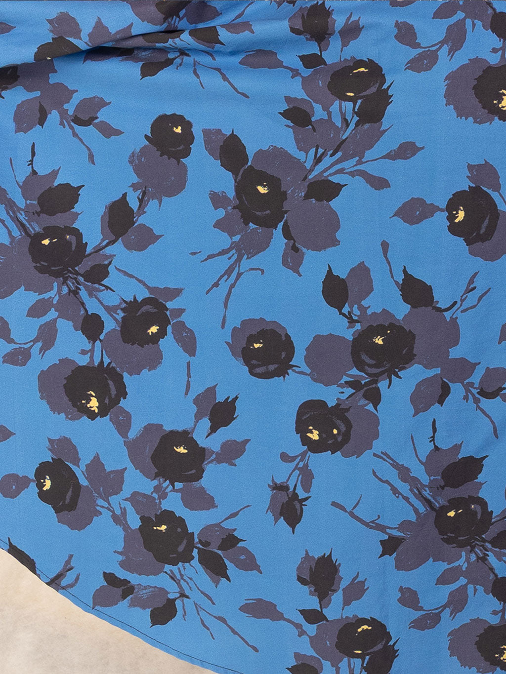 Caroline Blue Circle Skirt Dress