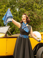 Blue Remus Racetrack Neck Scarf