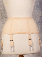Close up of celia suspender belt