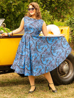 Remus Thomasina 1950s Motor Racing Dress