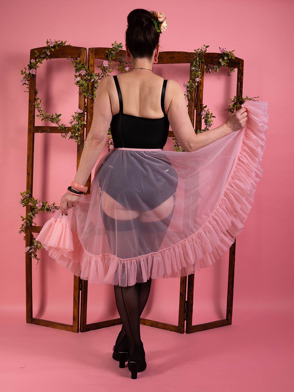 pink frilly petticoat