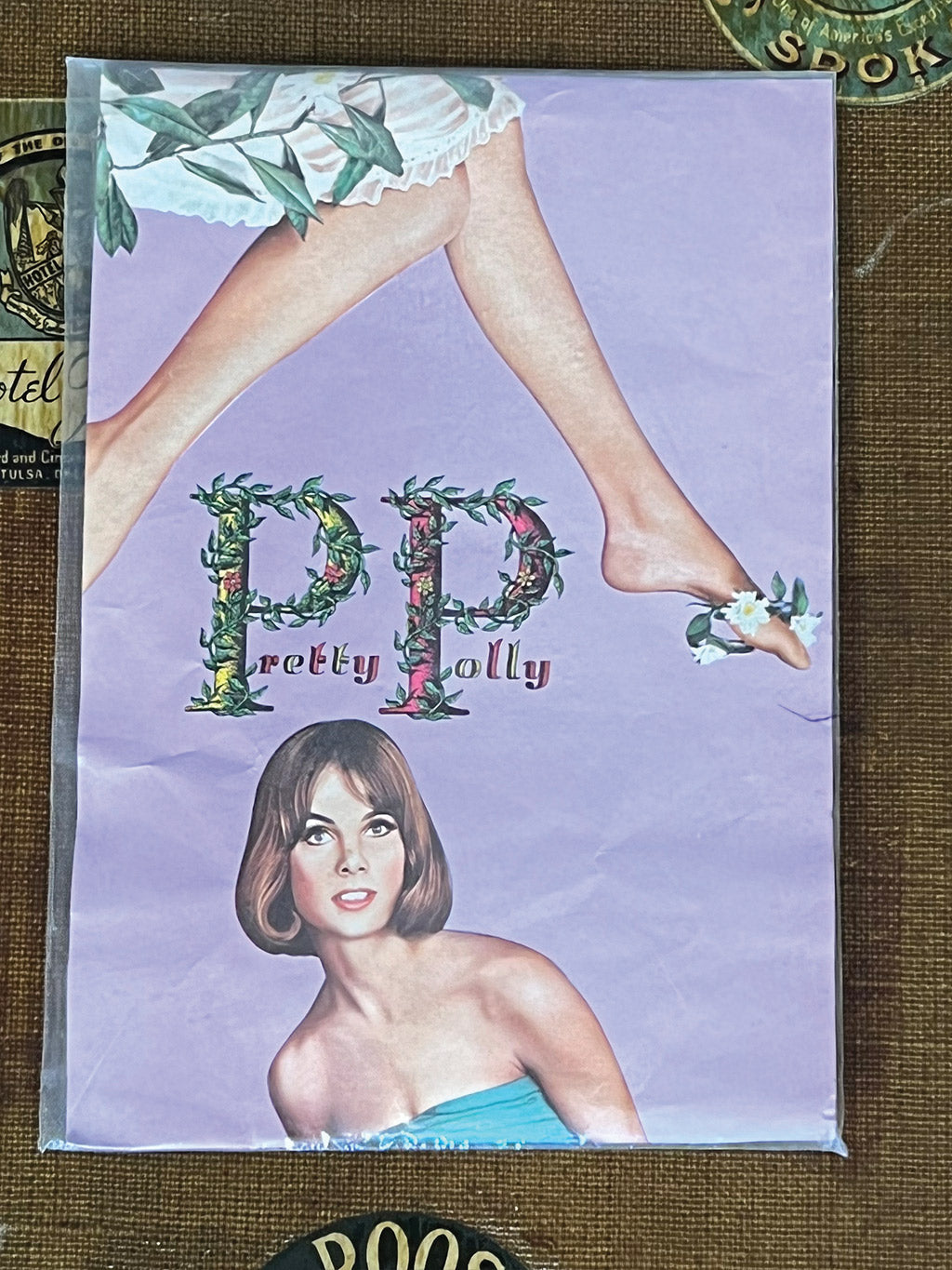 Vintage Pretty Polly Tendrelle Stockings back