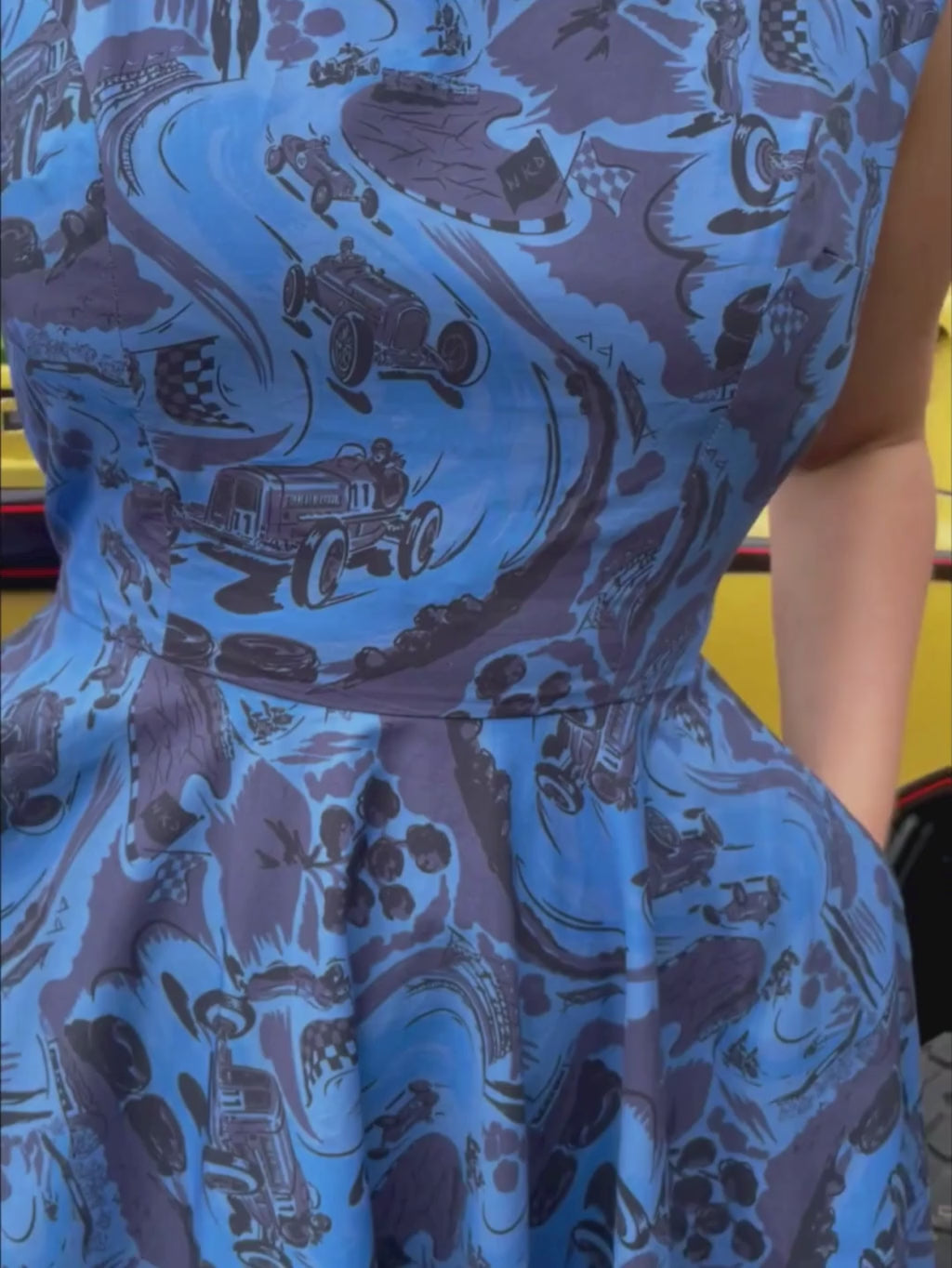 Remus Thomasina 1950s Motor Racing Dress