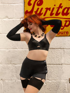black satin french knickers