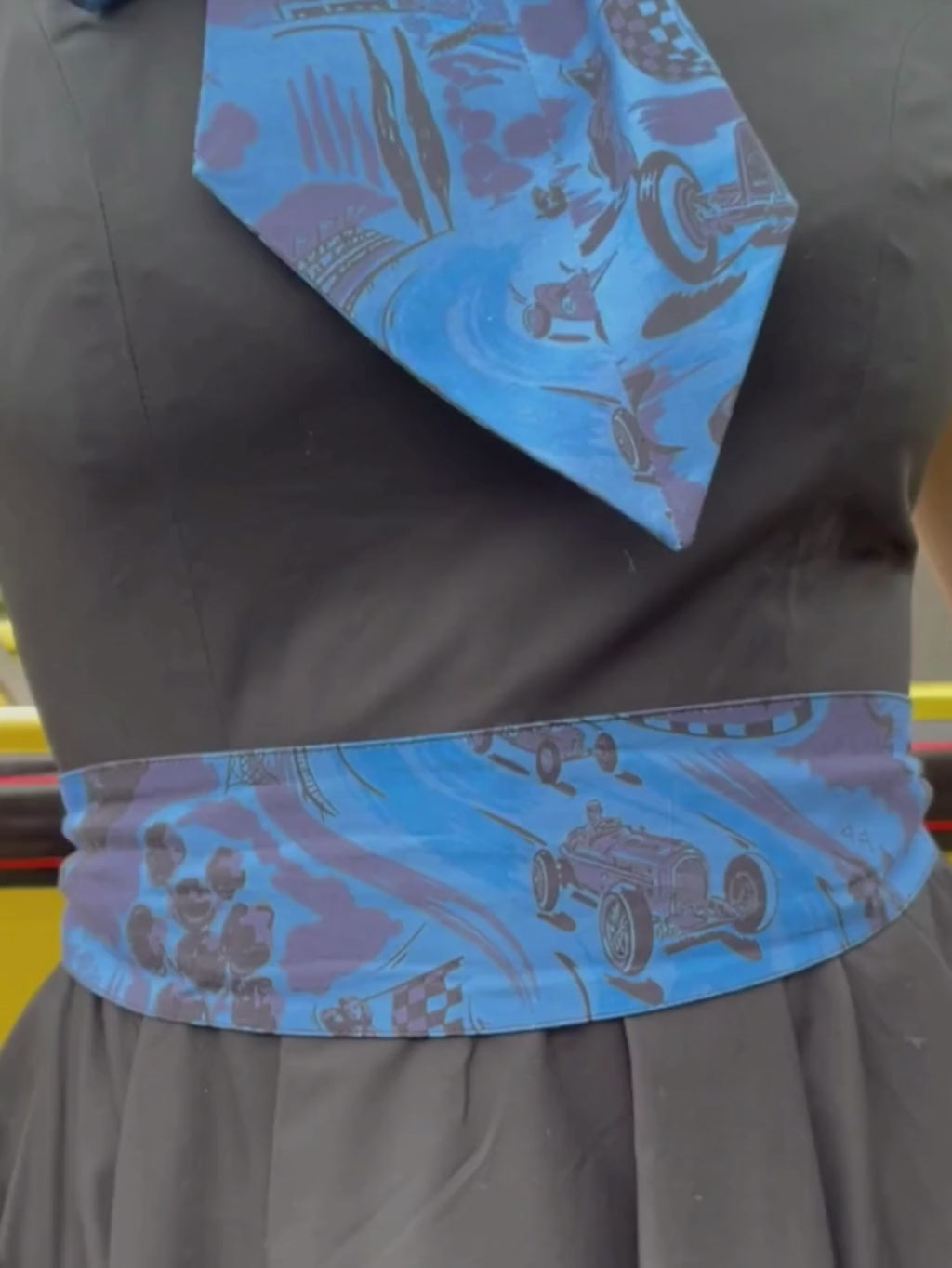 Blue Remus Racetrack Neck Scarf