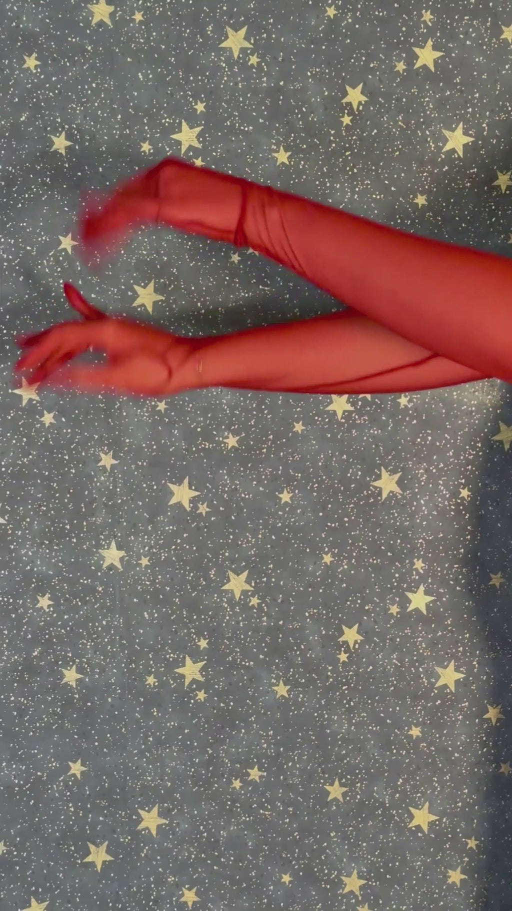 Long Claret Sheer Gloves