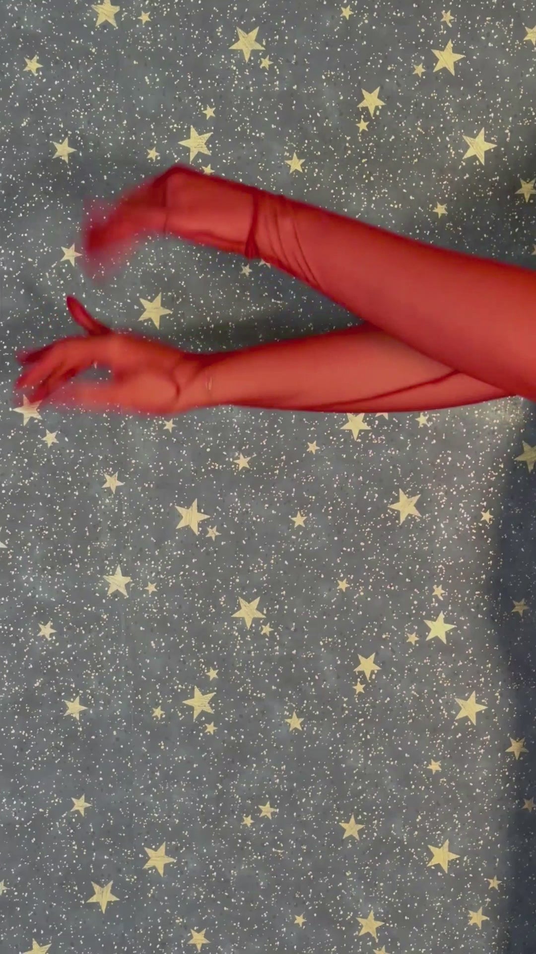 Long Claret Sheer Gloves