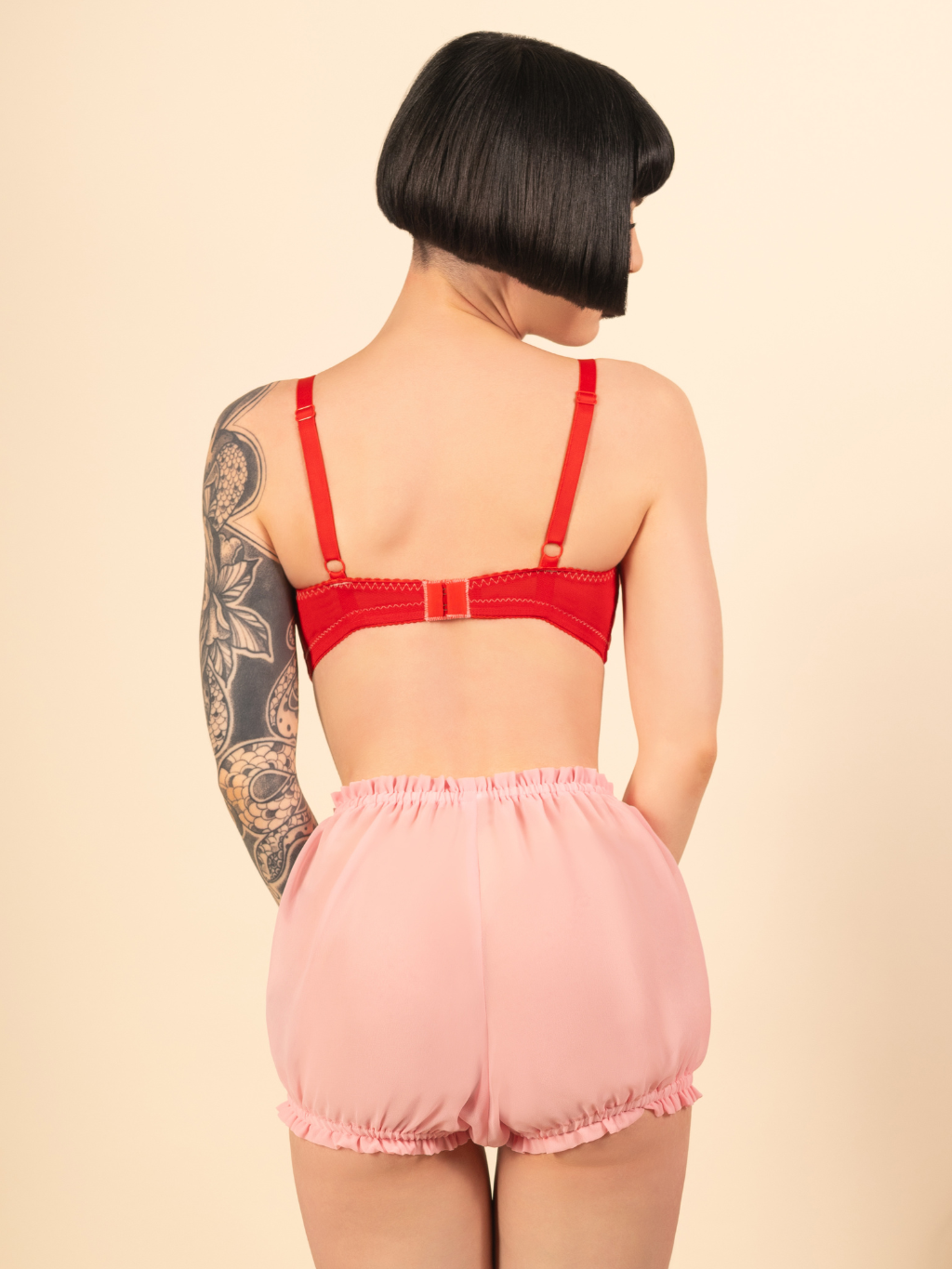 1960s inspired baby pink bloomers