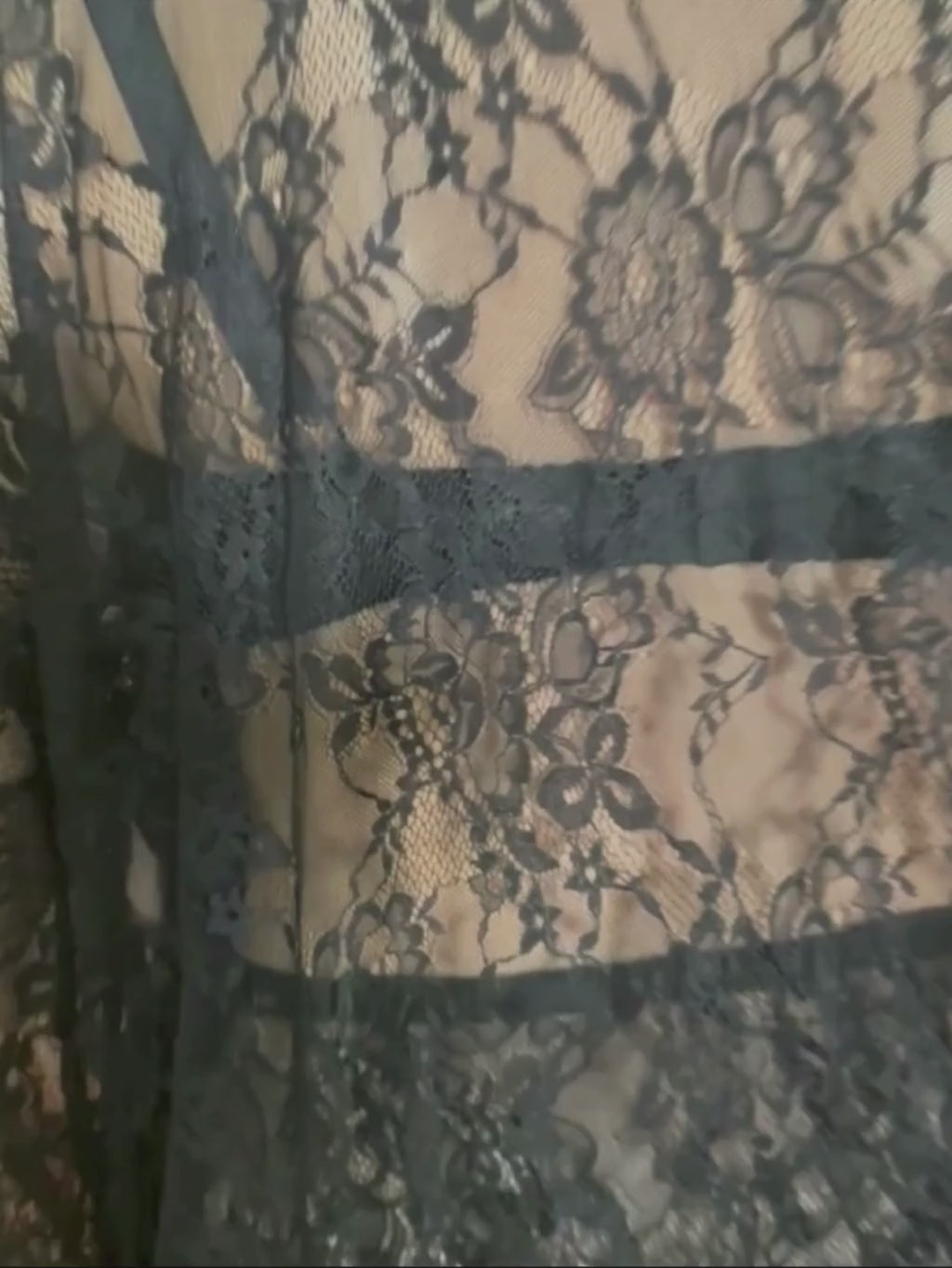 Short Black Lace Kimono