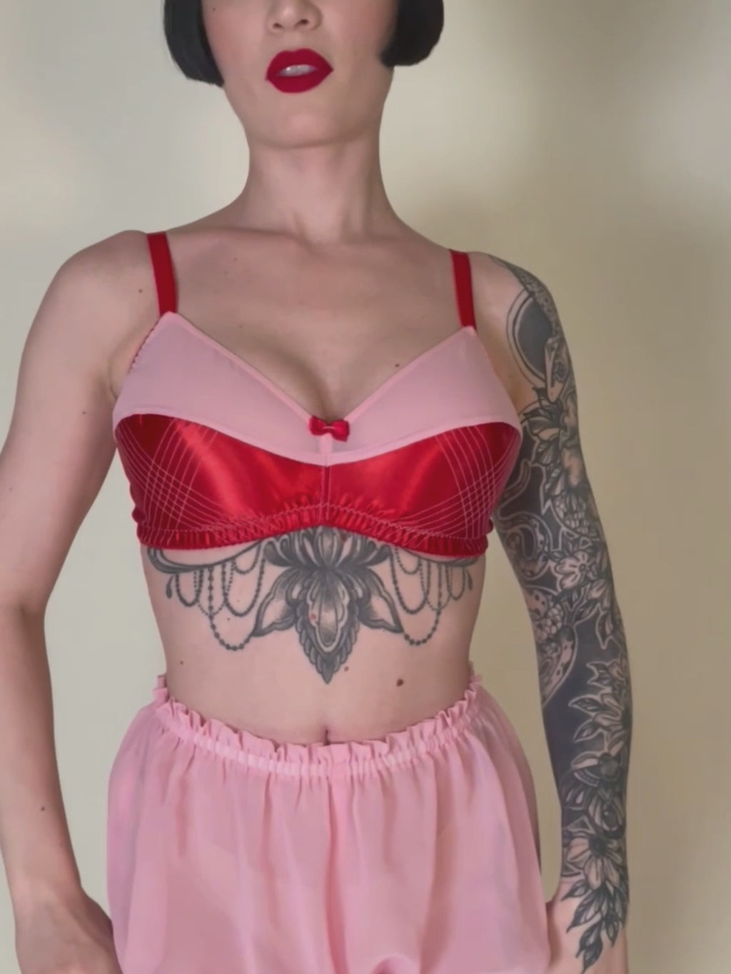 1960s inspired baby pink bloomers