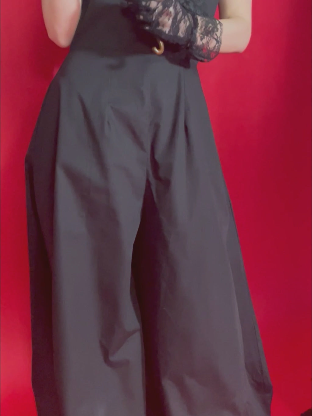 1930s black jumpsuit