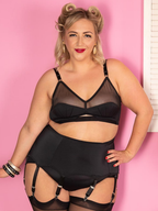 black retro bra
