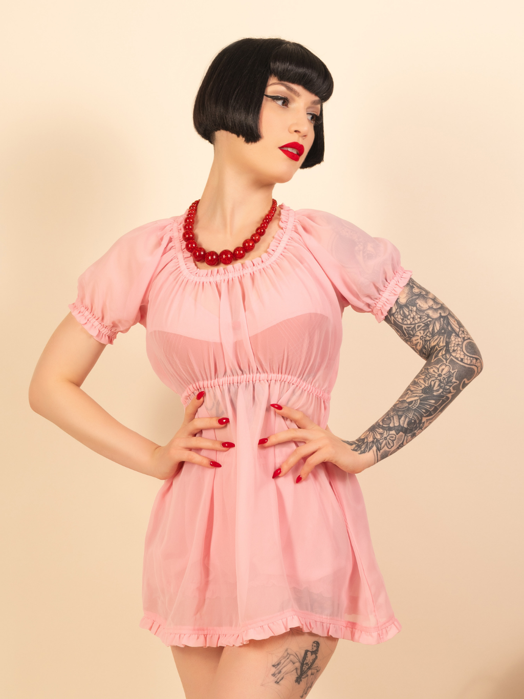 Candy Priscilla Pink Babydoll – Vintage Style Nightwear – What Katie Did