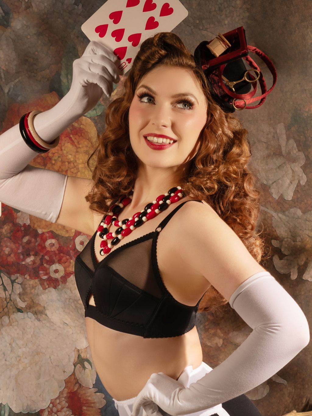 Liz Nouveau Black Retro Bra L6016A