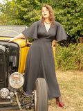 Robe d'intérieur noire des années 1930 L8015