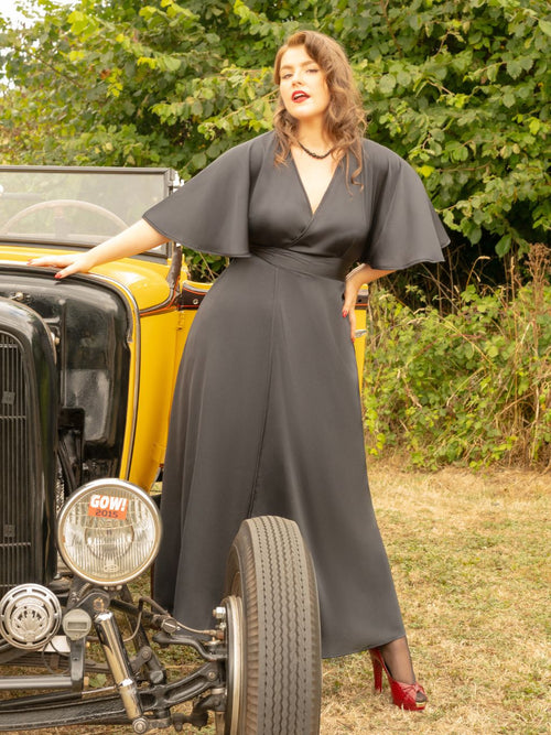 1930s Black Lounging Robe L8015