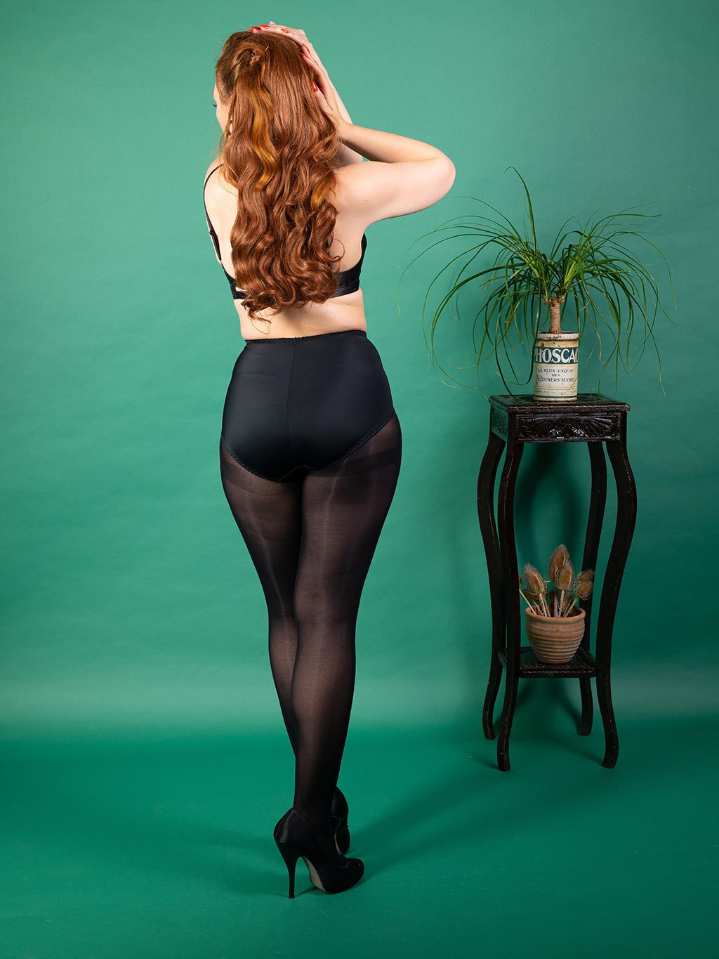 Black Tights by What Katie Did. Cosy 50 denier opaque tights to wear with your vintage dresses on chilly days.