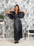 1930s long satin robe
