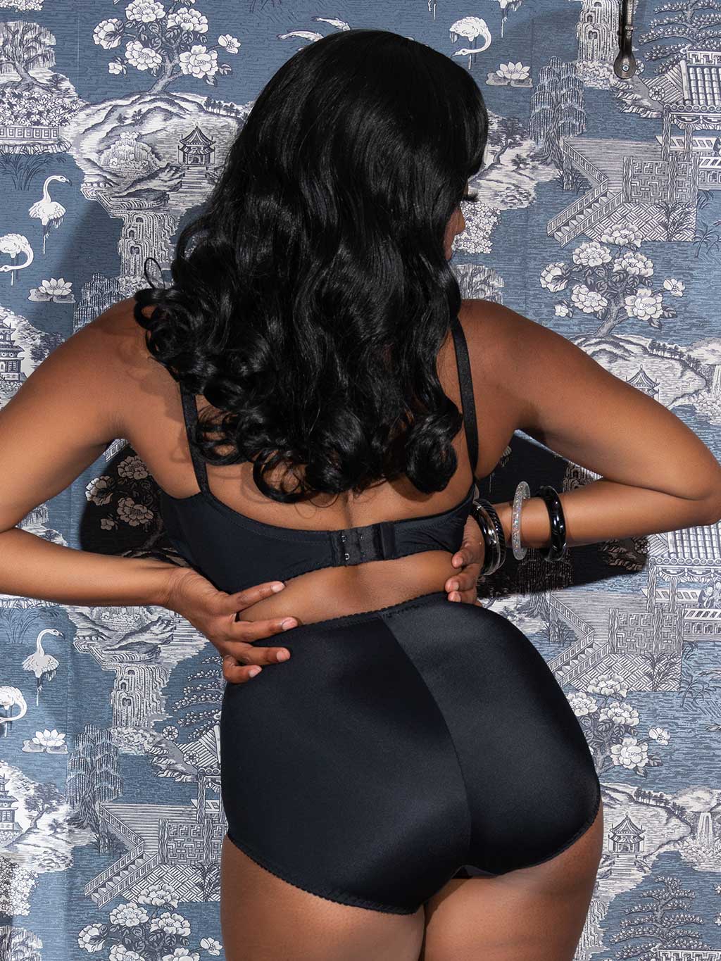 retro black high waist knickerss