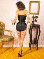 polka dot seamed tights