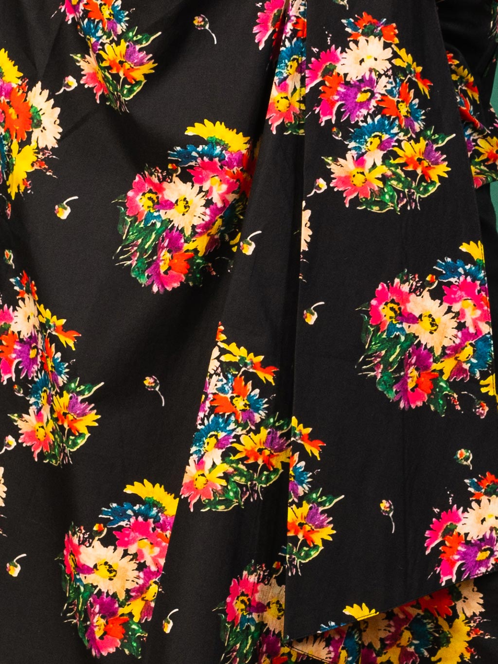 1930s dark floral print fabric