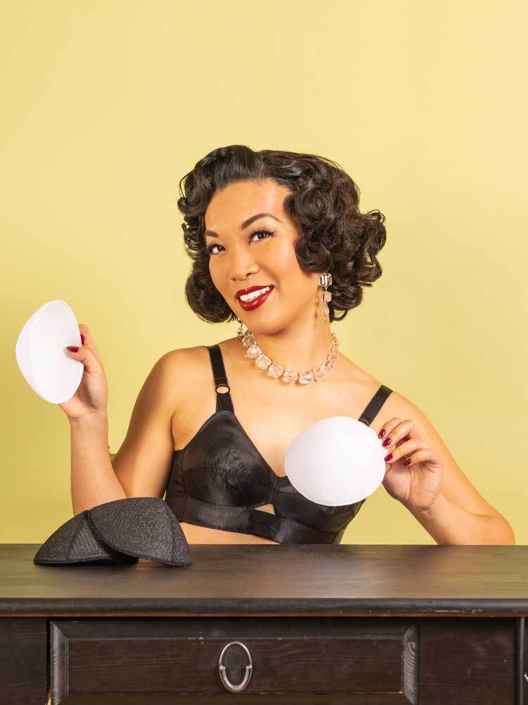 vintage-lingerie Bullet Bra Pads A1077 Accessories