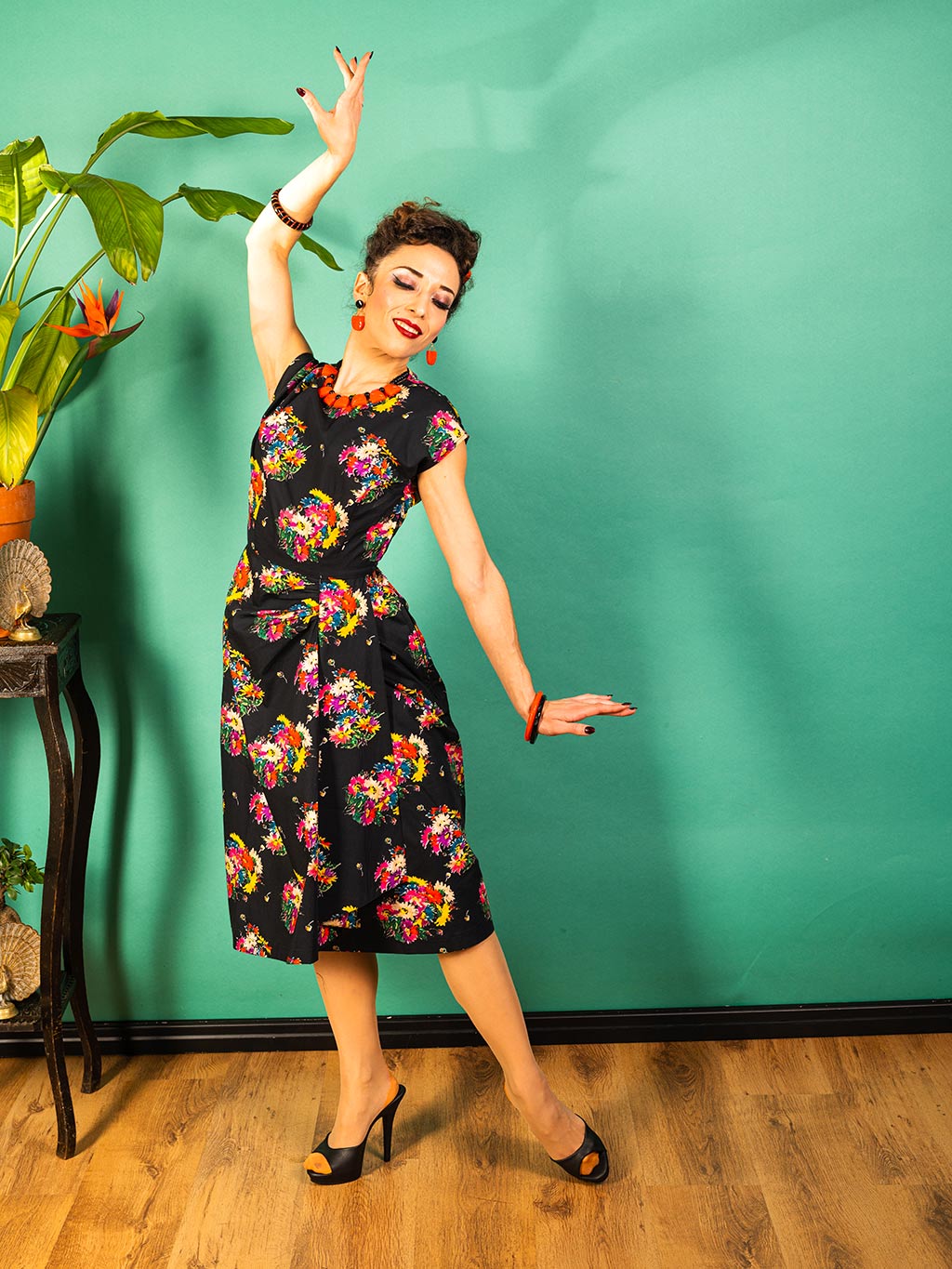 vintage sarong dress